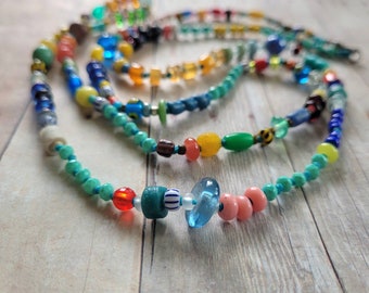 Multicolor Hand-knotted Necklace
