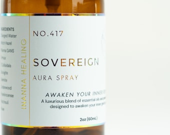 Sovereign Aura Spray: Energy Clearing & Space Purification Mist