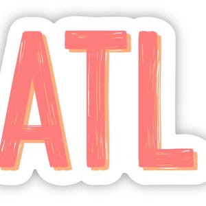 Atlanta, Georgia Sticker | Waterproof 3x2 | ATL Aesthetic Sticker