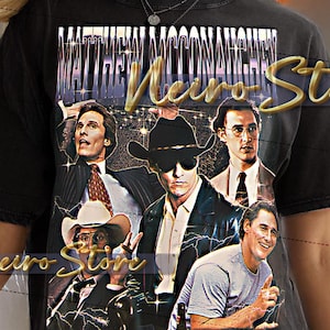 Matthew McConaughey 90s Tshirt, Matthew McConaughey Bootleg Tee, Matthew McConaughey Fan Tee