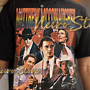 Matthew McConaughey 90s Tshirt, Matthew McConaughey Bootleg Tee, Matthew McConaughey Fan Tee