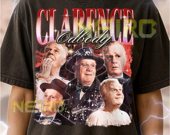 Clarence Odbody Bootleg Shirt, Vintage Classic Christmas Angel Character Tee, 90s Retro Throwback T-shirt, Clarence Odbody Sweater