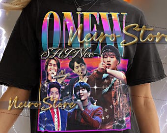 オニュ ONEW ユニフォームTシャツ ONEW SHINEE Shirt - Onew Shinee Retro Tees, Onew Shinee