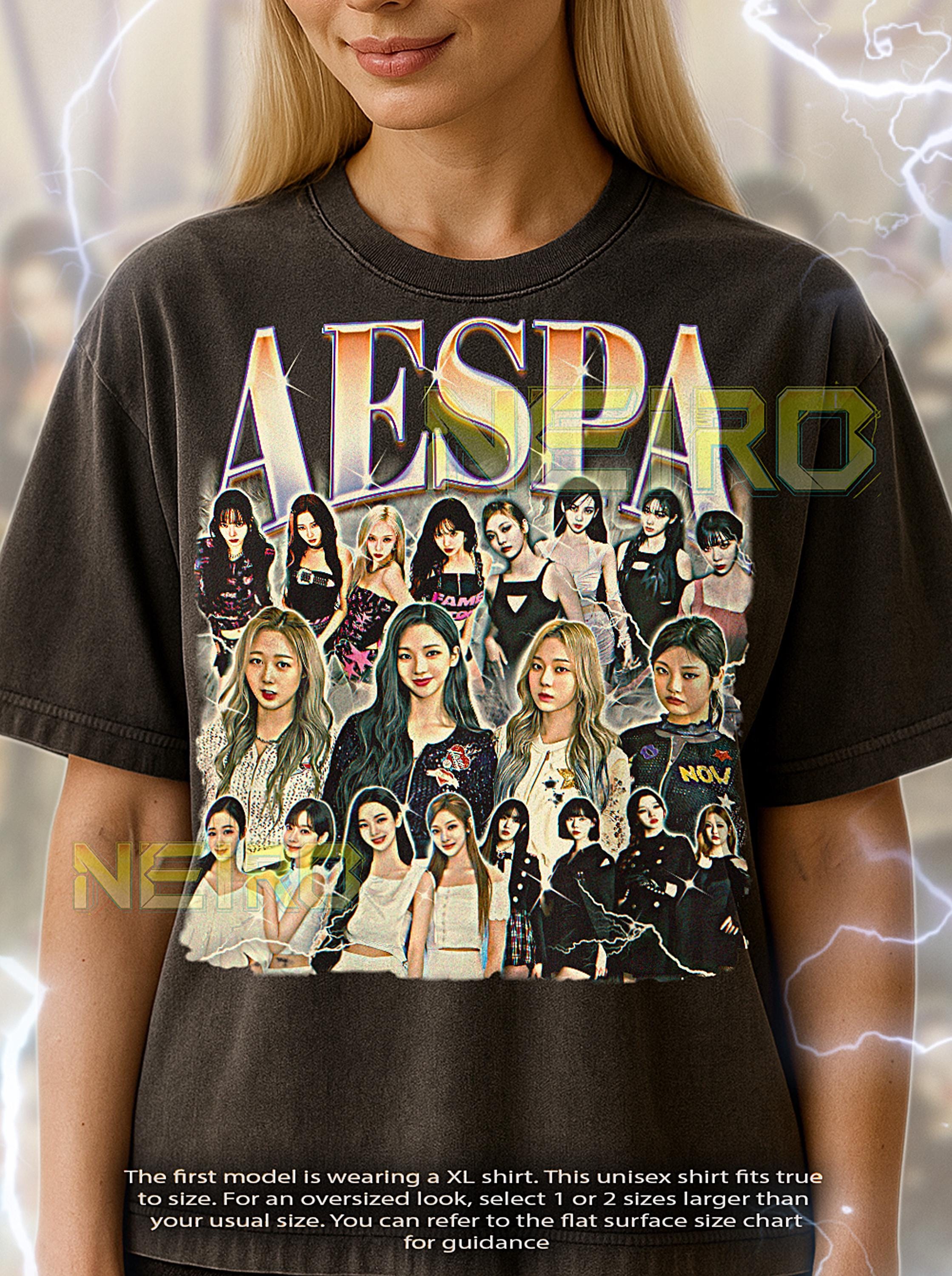 Aespa Bootleg Shirt, Vintage Kpop Group Dancers Performers Star