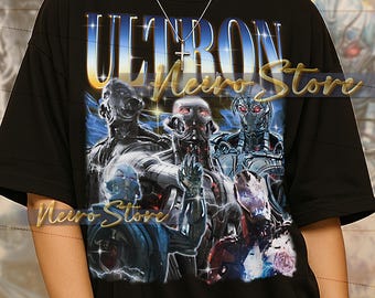 ULTRON Bootleg Shirt, Ultron Retro Tees, Metal Wrath T-Shirt, Cold Logic Longsleeve, Ultron Vintage Sweater