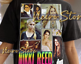 Koszulka Nikki Reed Bootleg, Koszulki Nikki Reed Retro, Wamp Vibe Throwback, Styl Indie, Sweter Nikki Reed Vintage