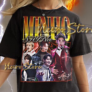 MINHO SHINEE Shirt - Minho Shinee Retro Tees, Minho Shinee Bootleg Tshirt, K-Pop Idol Sweatshirt