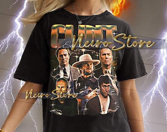 CLINT EASTWOOD SHIRT, Clint Eastwood Vintage T-shirt, Clinton 