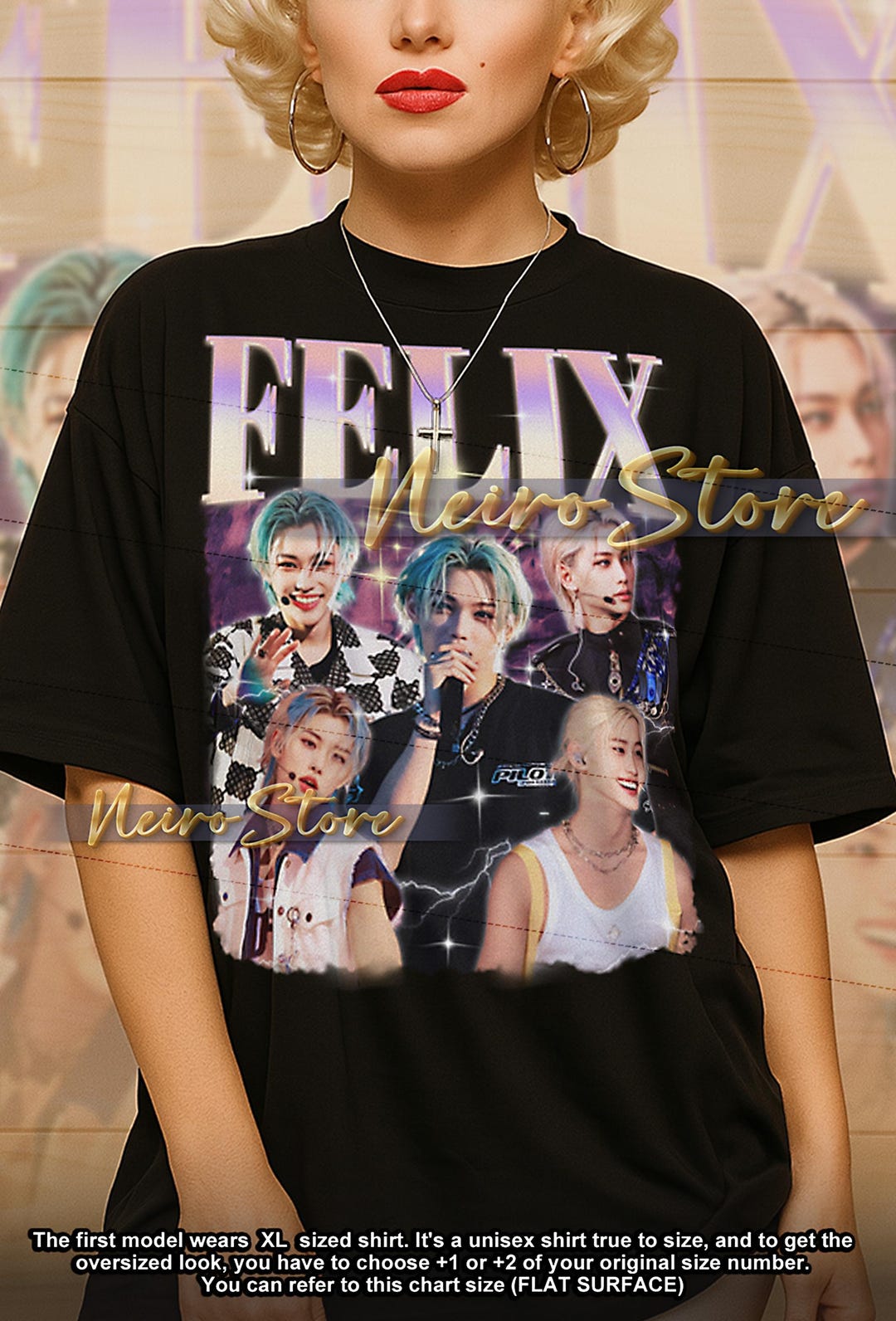 FELIX STRAYKIDS Bootleg Shirt, Felix Straykids Retro Tees, Dual