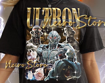ULTRON Shirt - Ultron Retro Tees, Ultron Bootleg Tshirt, Villain Sweatshirt