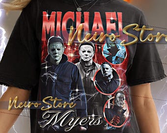 MICHAEL MYERS Shirt, Michael Myers Vintage Shirt, Michael Myers Retro Tshirt, Michael Myers Bootleg Tee, Halloween Shirt