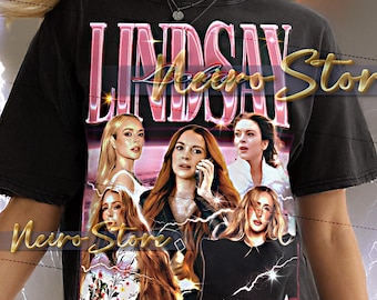 Camiseta pirata de Lindsay Lohan, camisetas retro de Lindsay Lohan, energía icónica del caos, retro con maldad, suéter vintage de Lindsay Lohan