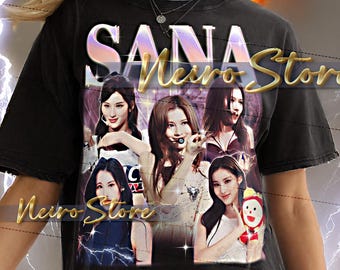 サナ シャツ - サナ レトロ T シャツ、サナ ブートレッグ T シャツ