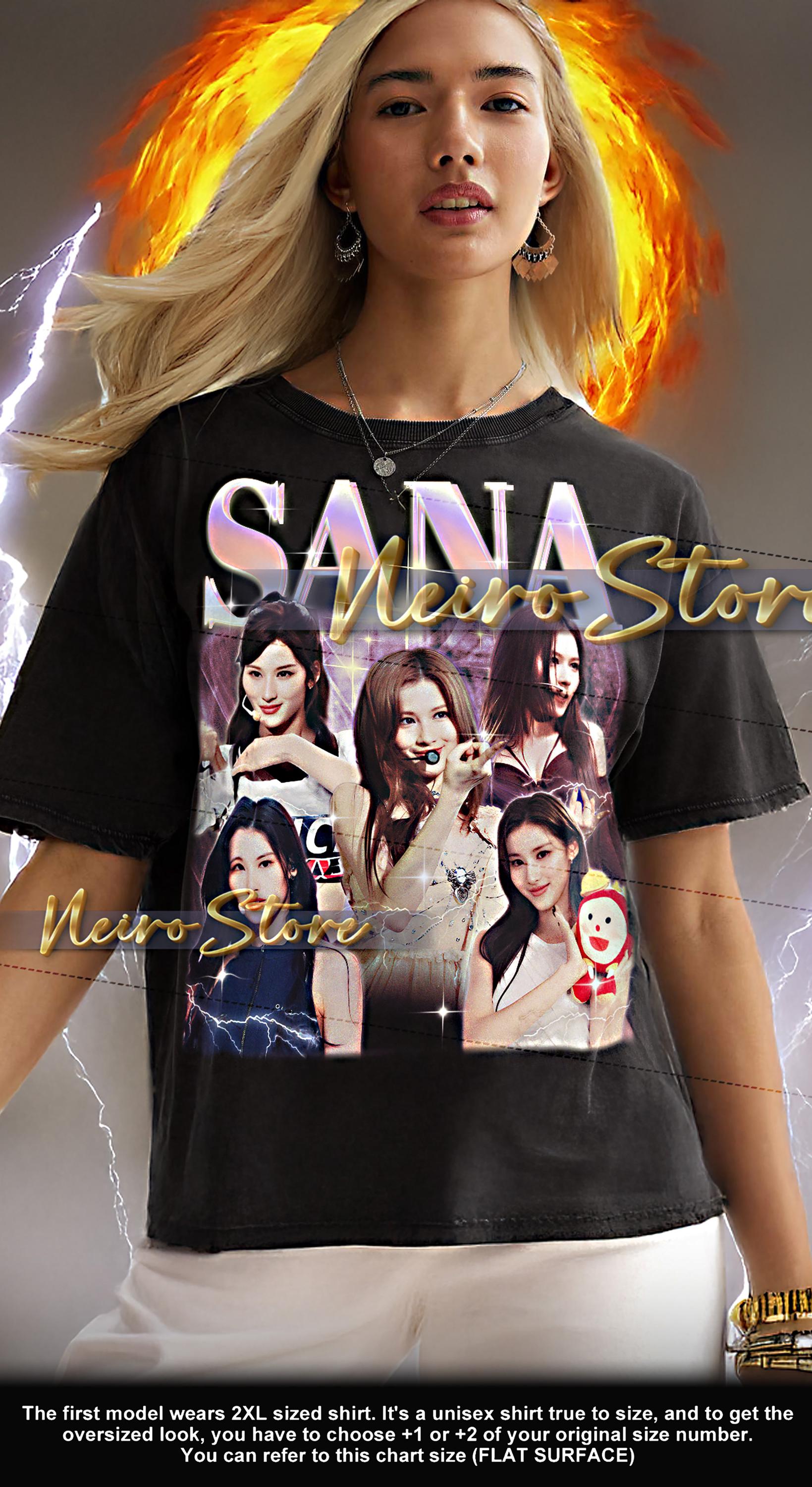 サナ シャツ - サナ レトロ T シャツ、サナ ブートレッグ T シャツ