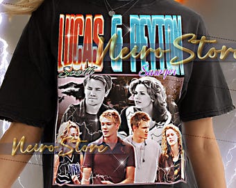Lucas Scott & Peyton Sawyer Shirt, Lucas Scott Vintage Shirt, Lucas Scott Retro Tshirt, Lucas Bootleg Tee, Peyton Sawyer Shirt