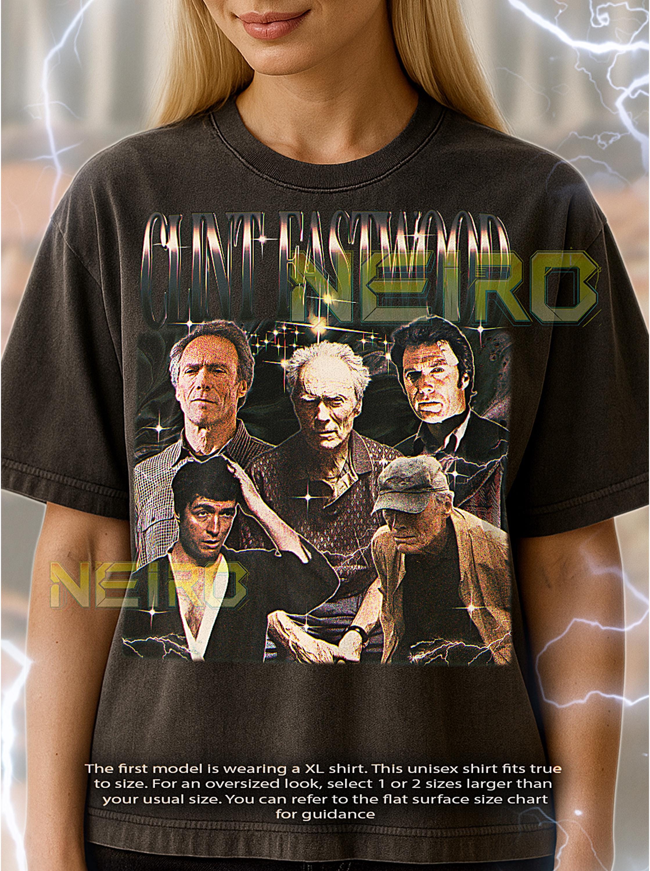 Clint Eastwood Bootleg Shirt, Vintage Actor Western Legend