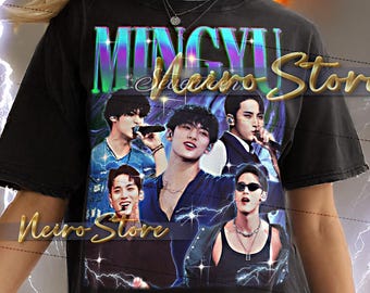 MINGYU SEVENTEEN シャツ - ミンギュセブンティーン レトロTシャツ