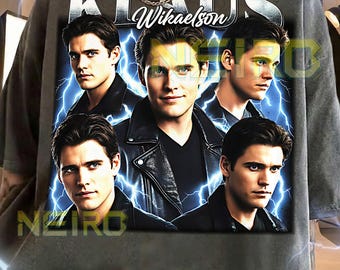 90s Vintage Retro Bootleg Klaus Mikaelson Shirt, Fantasy Drama Villain Graphic Tee, TV Legend Fan Apparel