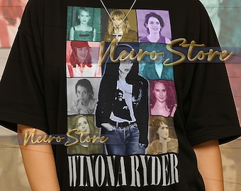 WINONA RYDER Bootleg Shirt, Winona Ryder Retro Tees, Dark Whimsy T-Shirt, Indie Queen Longsleeve, Winona Ryder Vintage Sweater