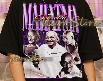MAHATMA GANDHI Bootleg Shirt, Mahatma Gandhi Retro Tees, Peace Leader T-Shirt, Nonviolent Strength Longsleeve, Gandhi Vintage Sweater