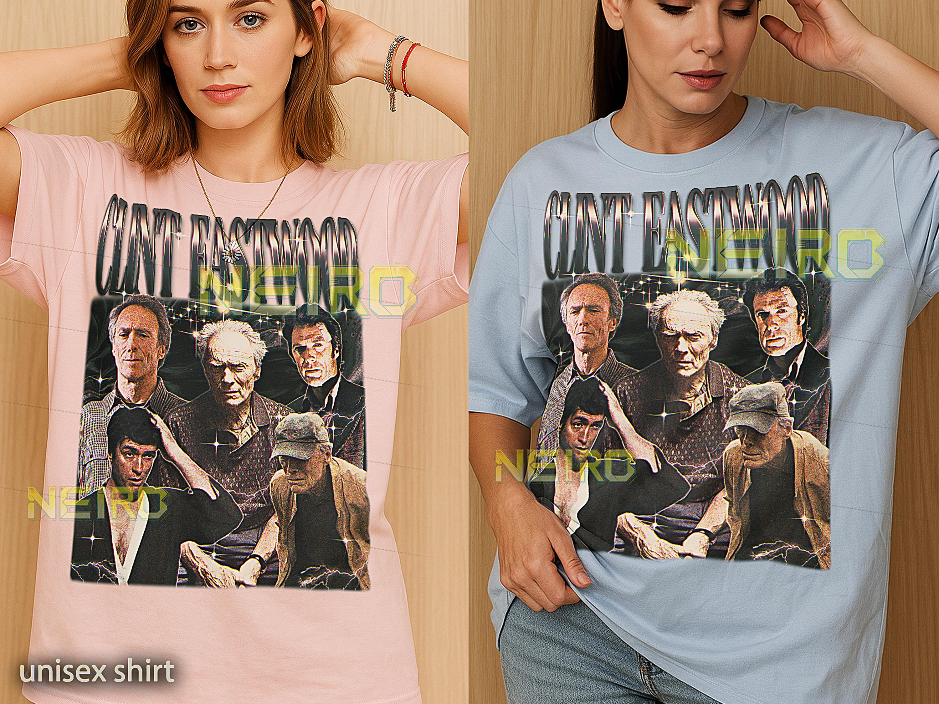 Clint Eastwood Bootleg Shirt, Vintage Actor Western Legend