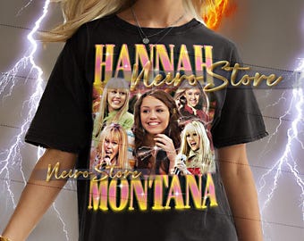 Camiseta Hannah Montana, Camiseta vintage Hannah Montana, Camiseta retrô Hannah Montana anos 90, Camiseta pirata Hannah Montana