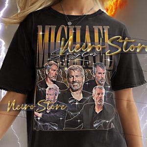 MICHAEL SAYLOR Shirt - Michael Saylor Retro Tees, Michael Saylor Bootleg Tshirt, Michael Saylor Vintage 90s, Crypto Investor Tee