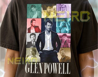 Glen Powell Bootleg Shirt, Vintage Actor Star Celebrity Performer Tee, 90s Retro Throwback T-shirt, Glen Powell Sweater