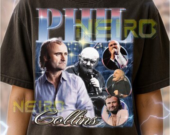 Limited Phil Collins Vintage T-shirt, Gift for Women and Man