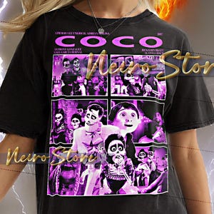 Coco Movie Bootleg Shirt, Coco Retro Tees, Miguel Rivera, Guitar Spirit, Family Bond Tee
