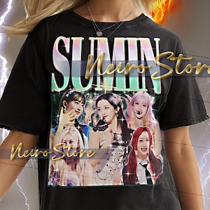 Shirt SUMIN - Sumin Retro T-shirts, T-shirt Sumin Bootleg, Sumin Vintage jaren 90, STAYC K-Pop Idol-sweater