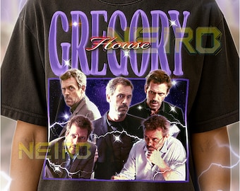 Gregory House Bootleg Shirt, Vintage TV Character Doctor Drama Star Tee, 90s Retro Throwback T-shirt, Gregory House Sweater