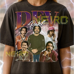 Dev Patel Bootleg Shirt, Vintage Schauspieler Star Promi Legende T-Shirt, 90er Jahre Retro Throwback T-Shirt, Dev Patel Pullover