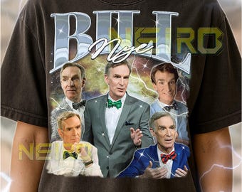 Bill Nye Bootleg Shirt, Vintage Science Star Educator Performer Tee, 90s Retro Throwback T-shirt, Bill Nye Sweater
