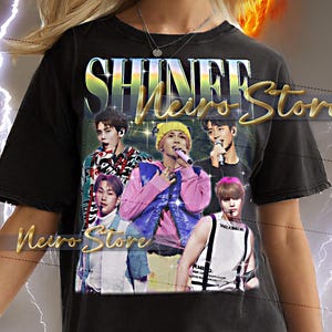 SHINEE Shirt - SHINee Bootleg Tshirt, SHINee Vintage 90s, K-Pop Star Sweatshirt