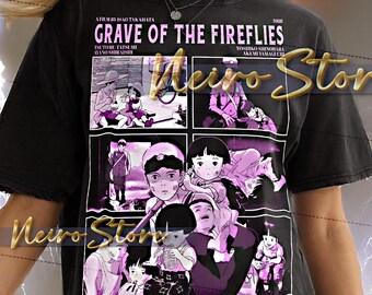 火垂るの墓シャツ、火垂るの墓ヴィンテージシャツ、墓レトロTシャツ