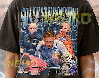 Shane Van Boening Bootleg Shirt, Vintage Pool Champion Tee, 90s Retro T-shirt, Shane Van Boening Sweater