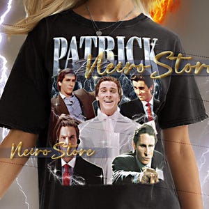 PATRICK BATEMAN Shirt - Patrick Bateman Retro Tees, Patrick Bateman Bootleg Tshirt, Patrick Bateman Vintage 90s, Horror Star Sweatshirt