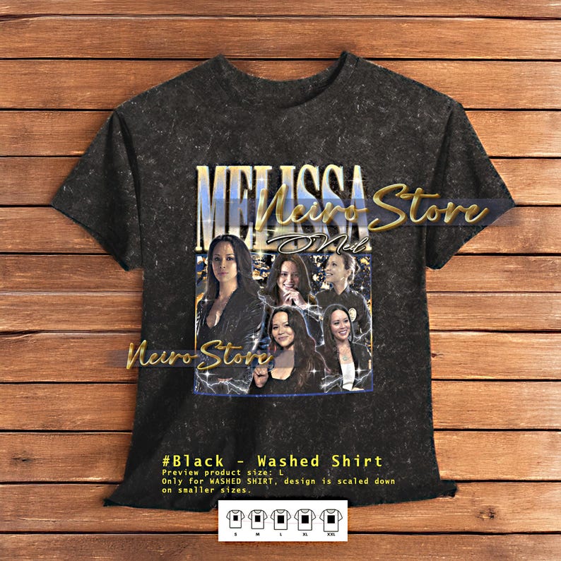 MELISSA O’NEIL Shirt - Melissa O’Neil Retro Tees, Melissa O’Neil Bootleg Tshirt, The Rookie TV Star Sweatshirt image 2