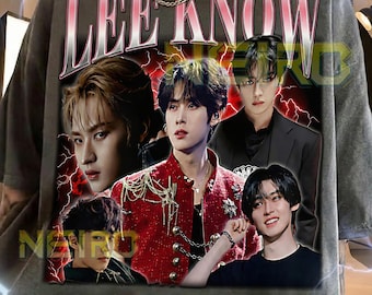 Lee Know 90s Vintage Retro Bootleg Shirt, K,Pop Boy Group Dancer Graphic Tee, Korean Idol Fan Apparel