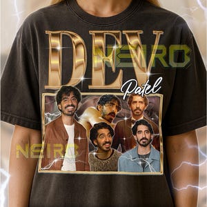 Dev Patel Bootleg Shirt, Vintage Schauspieler Star Performer T-Shirt, 90er Jahre Retro Throwback T-Shirt, Dev Patel Pullover