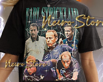 EARL STRICKLAND The Pearl Shirt - Earl Strickland Bootleg Tshirt, Earl Strickland Vintage 90s, Earl Strickland Retro Tees, Pool Champion