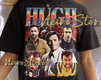 HUGH JACKMAN Shirt - Hugh Jackman Retro Tees, Hugh Jackman Bootleg Tshirt, Wolverine Star Sweatshirt