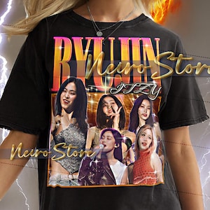 Shirt RYUJIN Itzy - Ryujin Itzy retro T-shirts, T-shirt Ryujin ITZY Bootleg, sweater K-Pop Idol