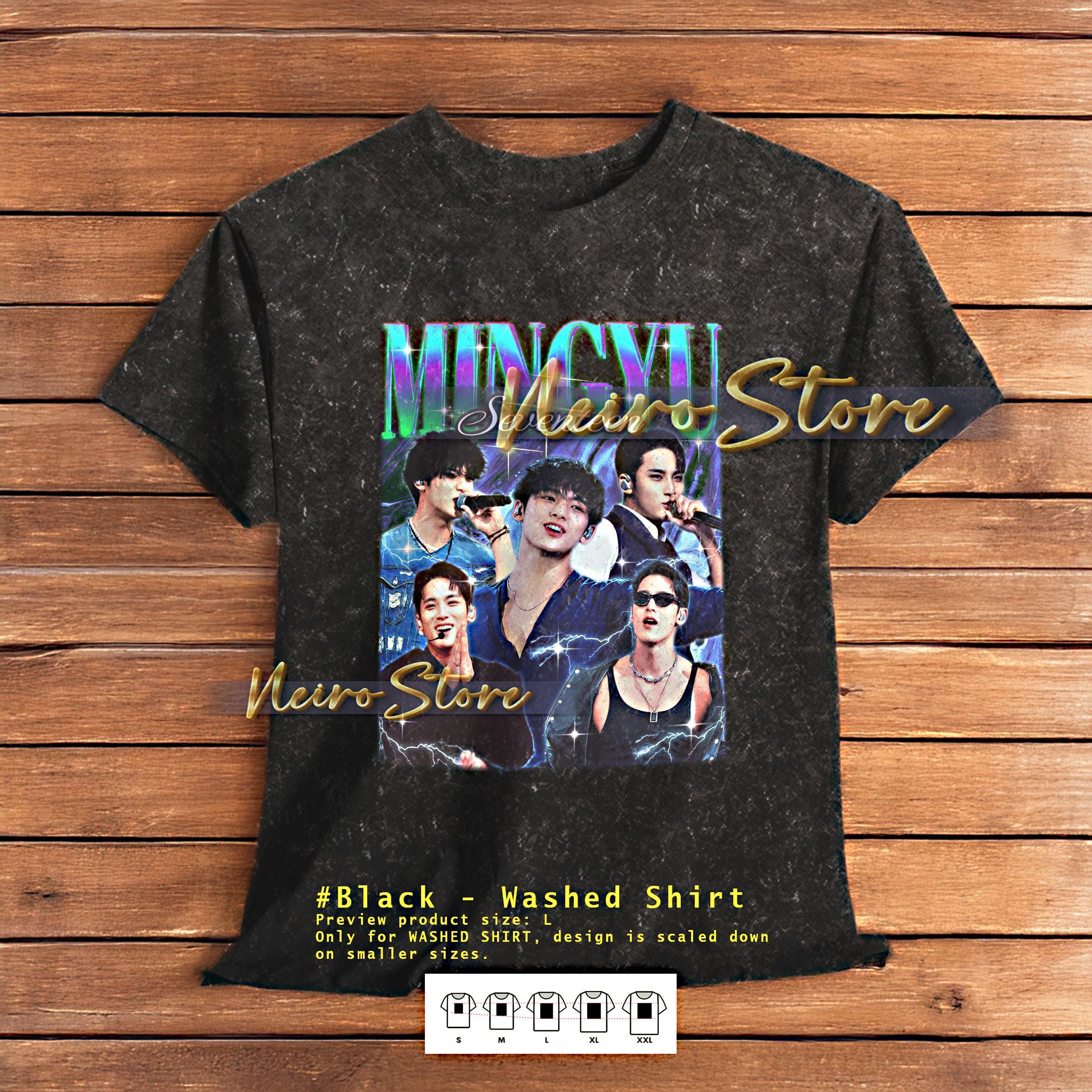 MINGYU SEVENTEEN シャツ - ミンギュセブンティーン レトロTシャツ