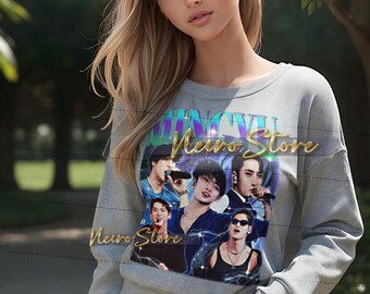 MINGYU SEVENTEEN シャツ - ミンギュセブンティーン レトロTシャツ