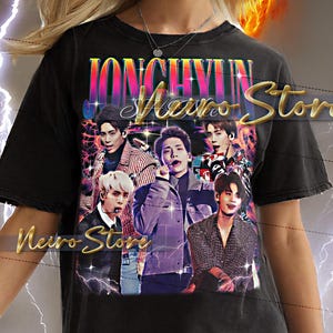 JONGHYUN SHINEE Shirt - Jonghyun Shinee Bootleg Tshirt, Jonghyun Shinee Vintage 90s, K-Pop Star Sweatshirt