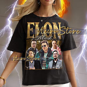 ELON MUSK Shirt - Elon Musk Vintage Shirt, Elon Musk Retro 90s Tshirt, Elon Musk Bootleg Tee, Elon Musk Sweater
