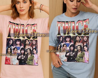 TWICE ブートレッグシャツ、TWICE レトロTシャツ、キャッチーパルスT