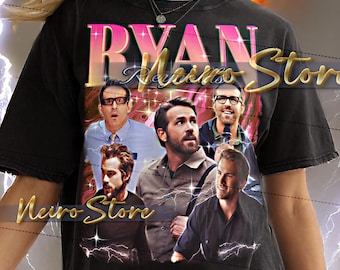 RYAN REYNOLDS Shirt - Ryan Reynolds Retro Tees, Ryan Reynolds Bootleg Tshirt, Movie Star Sweatshirt